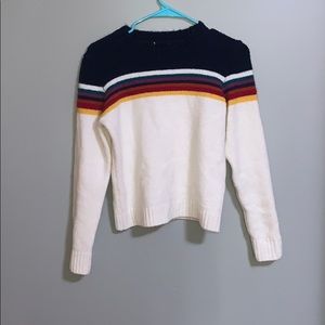 Never worn rainbow striped sweater